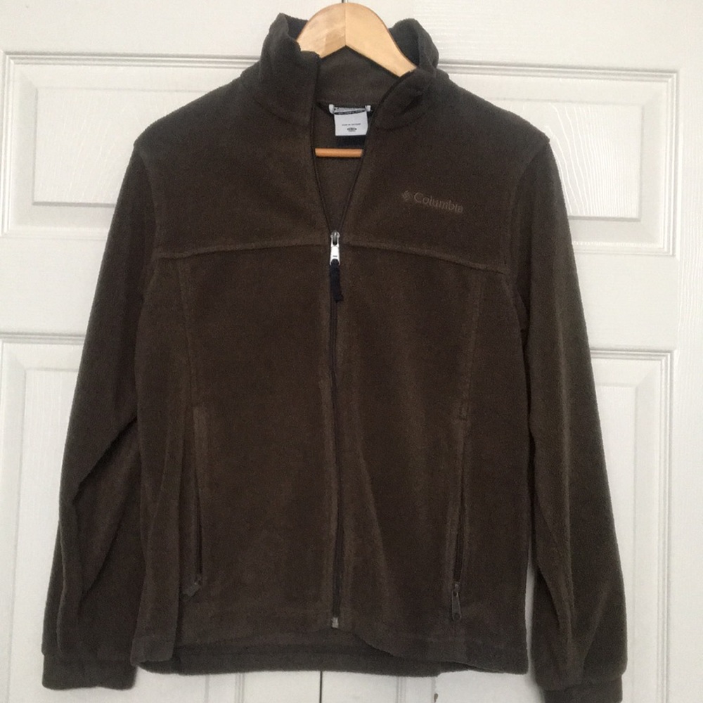 Columbia brown fleece youth 14-16